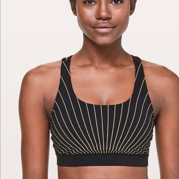 lululemon athletica Other - Lululemon High Beam Energy Bra Reflective Size 10